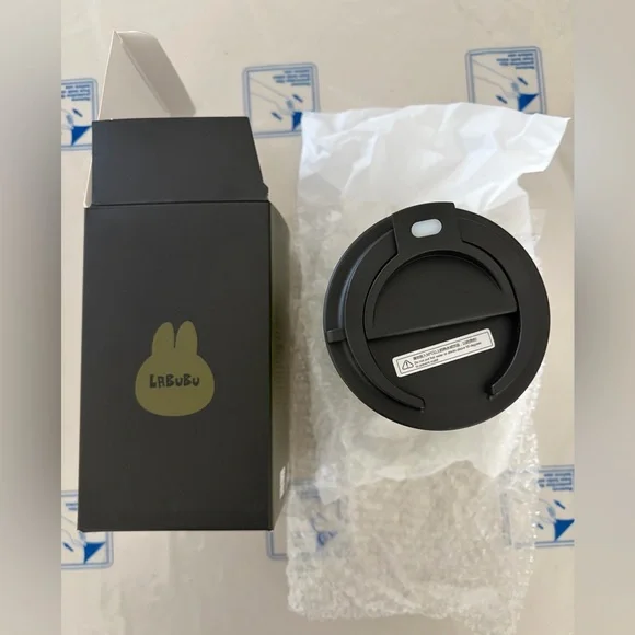 The Monsters Coffee Cup Labubu Stainless Steel Cup w/ Lid POPMART Exclusive NIB - Picture 3 of 8